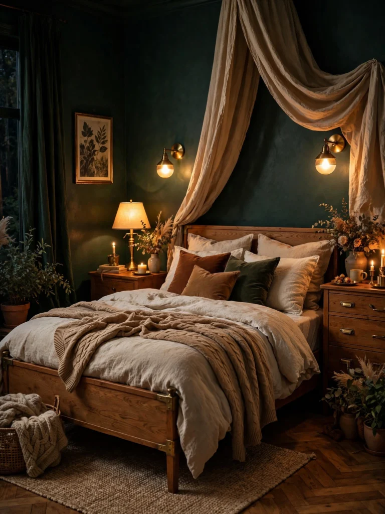 Velvet Headboard for Softness and Drama