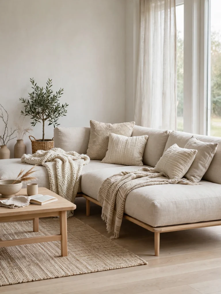 High-Back Sectional for a Cocoon Effect