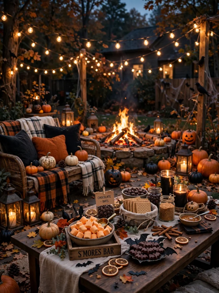 Backyard Bonfire and S'mores Bar