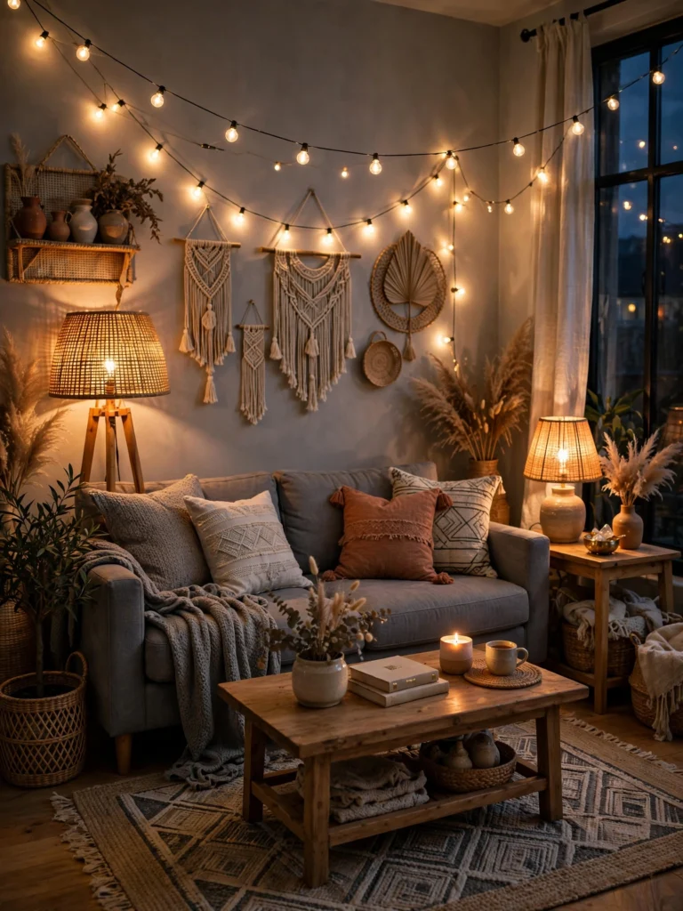 Layered Lighting with Warm Bulbs