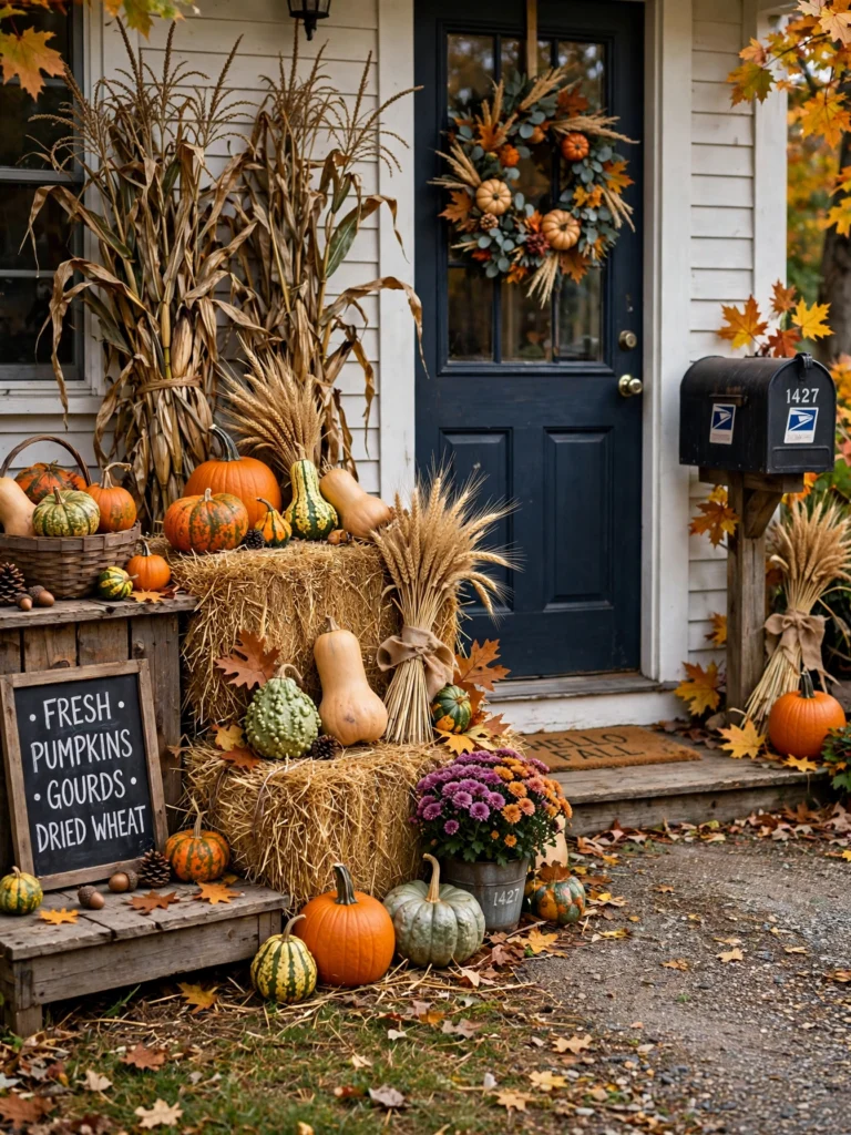 Gourd and Pumpkin Topiaries