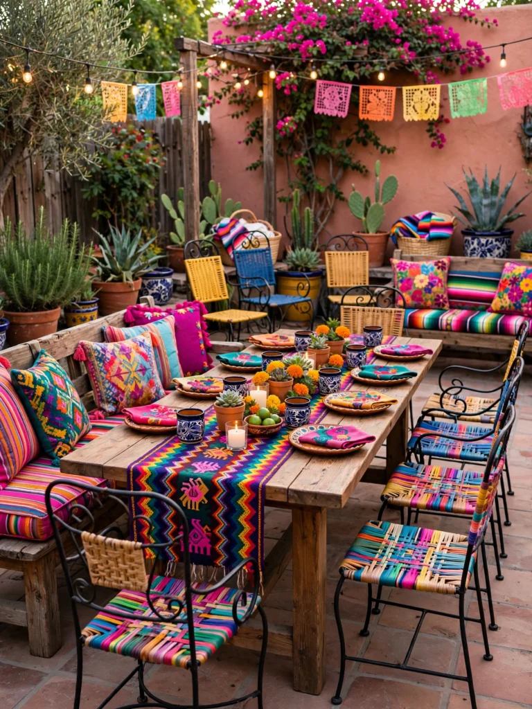 Mexican Backyard Wedding Decor