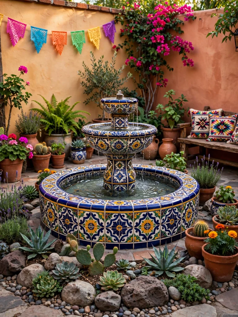 Wrought Iron FSaltillo Tile Patio Flooringurniture and Accents