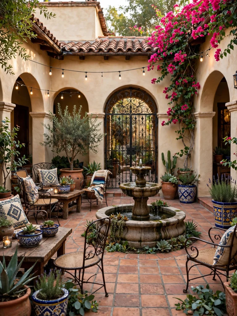Bougainvillea-Covered Pergola