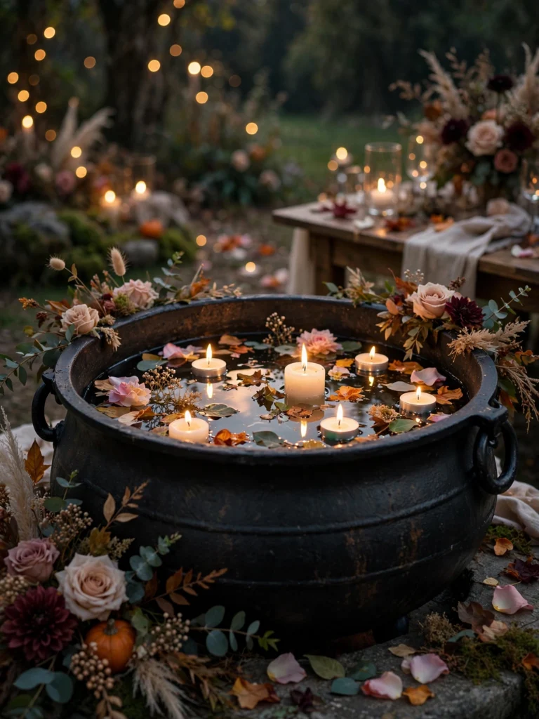 Hanging Cauldron with Spilling Fog