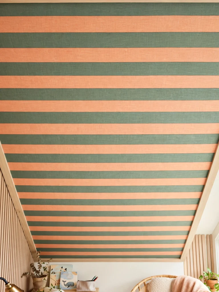 Striped Fabric Panel Installation
