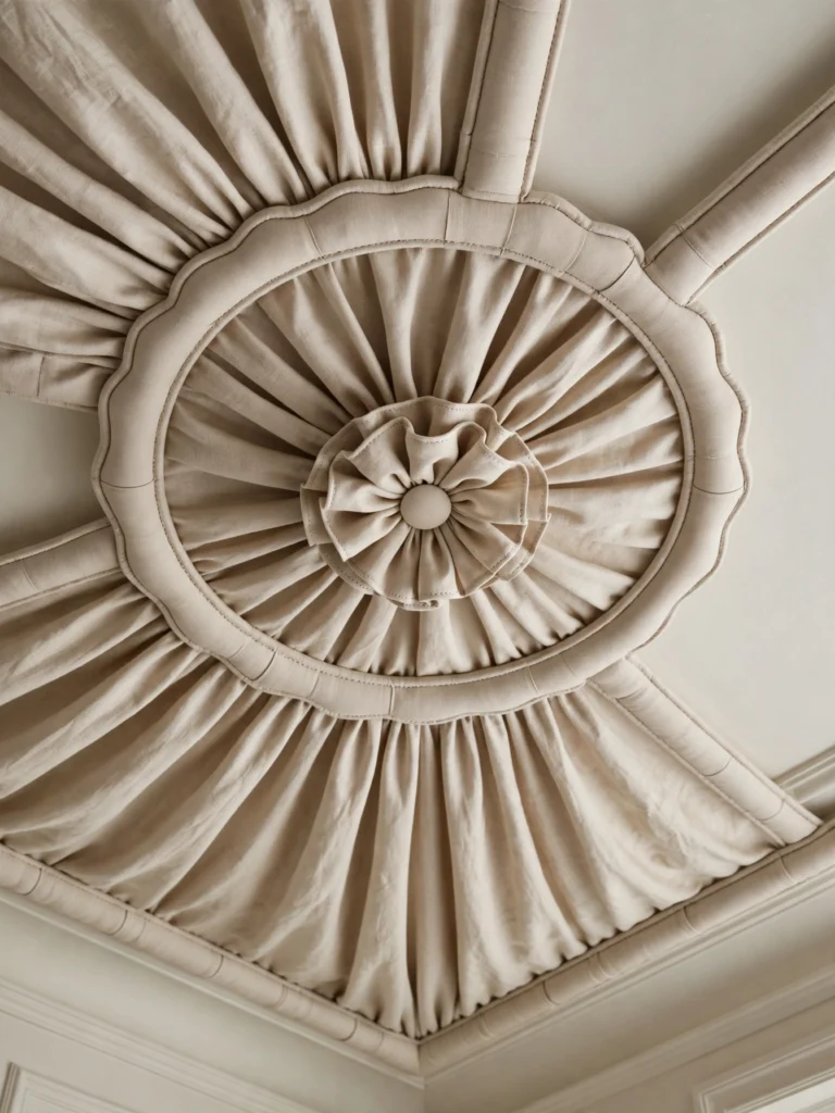 Draped Sheer Fabric Canopy