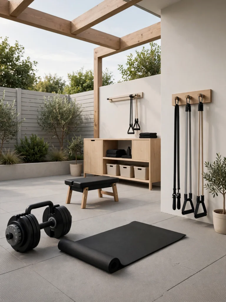 Set Up a Garage-to-Backyard Outdoor Gym