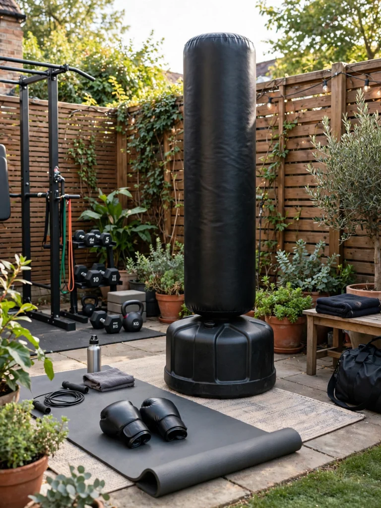 Design an Outdoor Gym With a Punching Bag