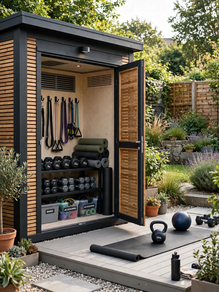 Design an Outdoor Gym With a Garden View