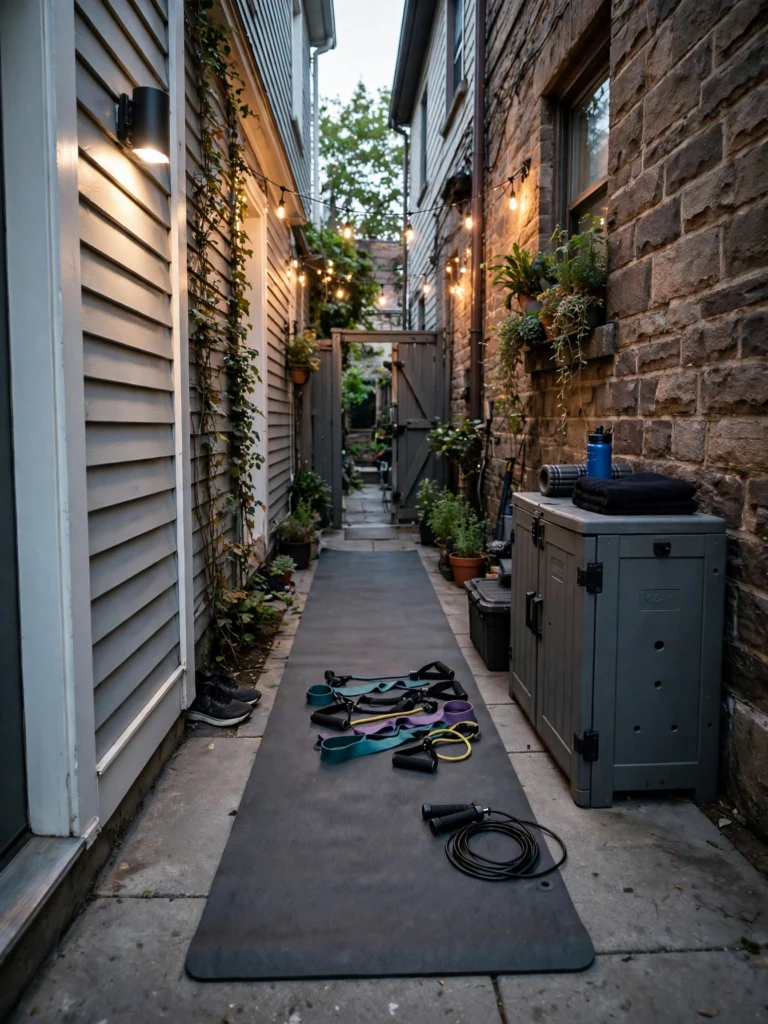 Add an Outdoor Gym to a Side Yard