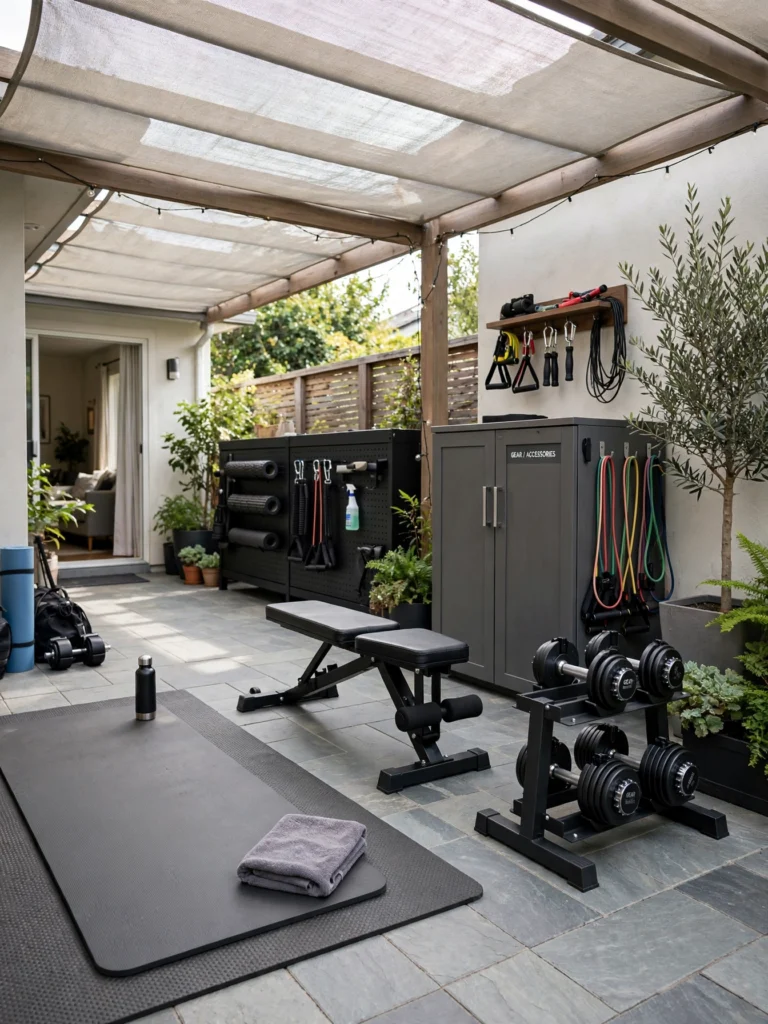 Design an Outdoor Gym With Artificial Grass