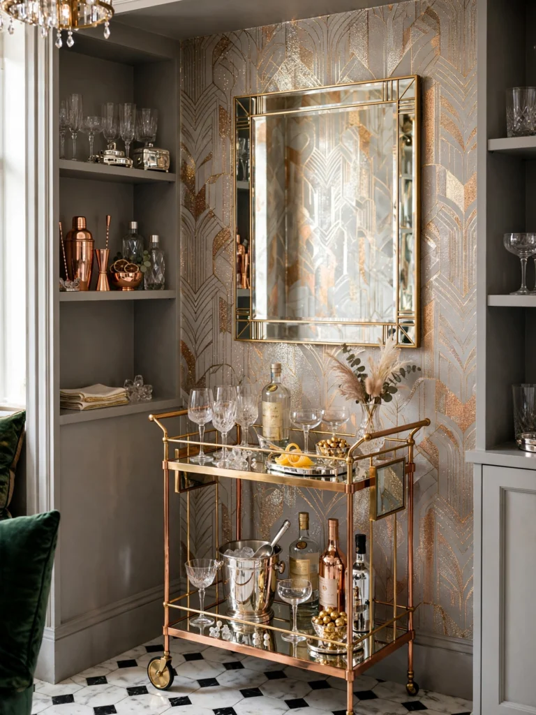 Metallic Accent Wallpaper