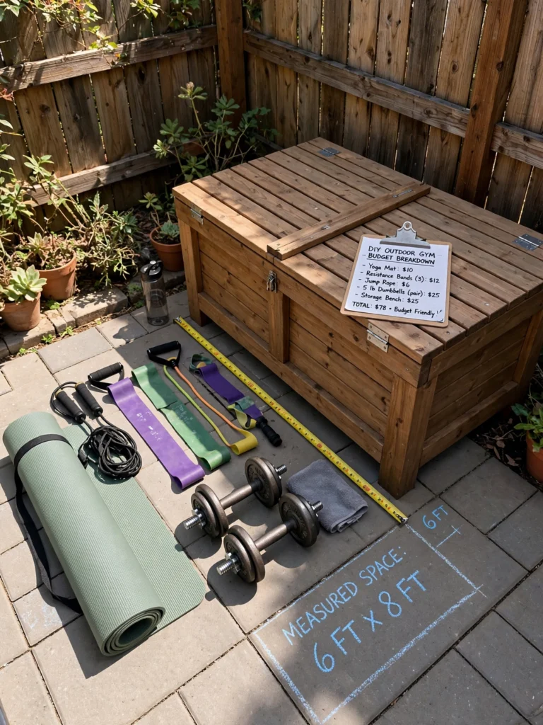 Make a Rustic Outdoor Fitness Space