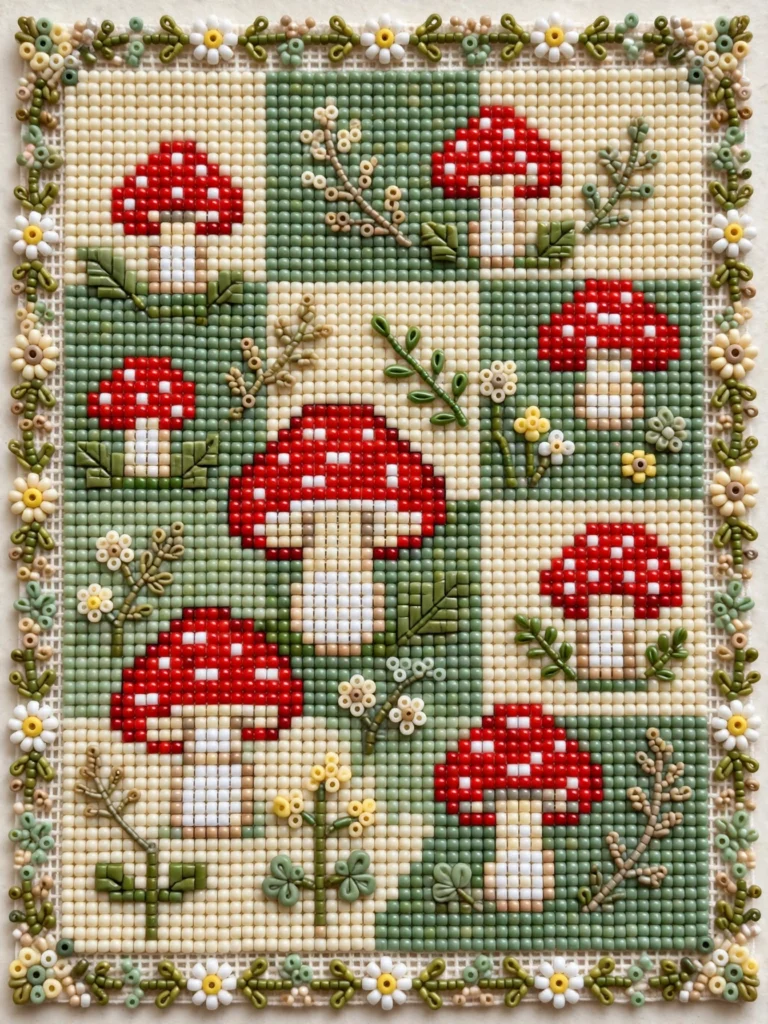  Mushroom and Toadstool Motif