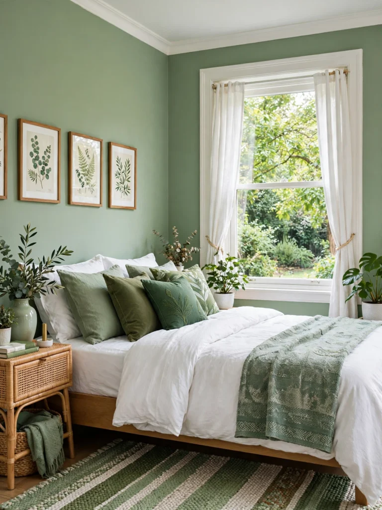 Green and White Color Palette