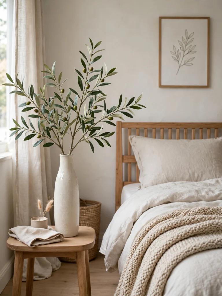 Eucalyptus Bundles on the Headboard