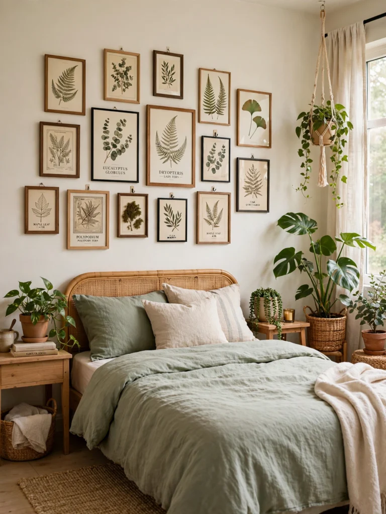 Sheer Curtains in Soft Green Tones