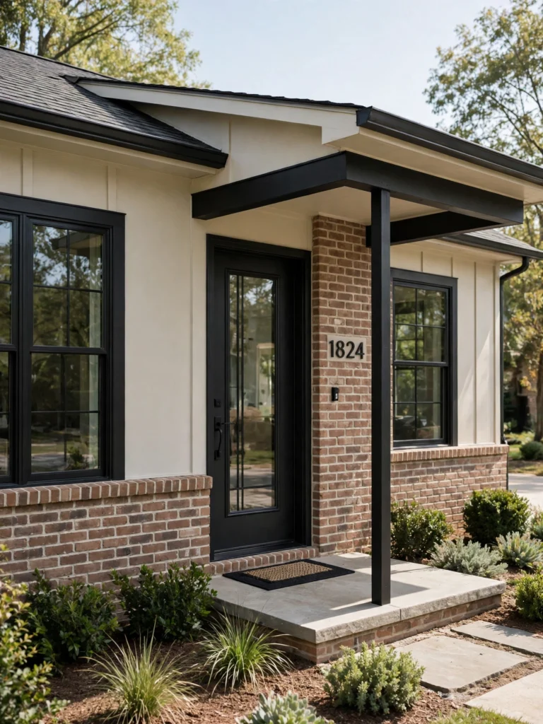 Covered Porch Seating Area