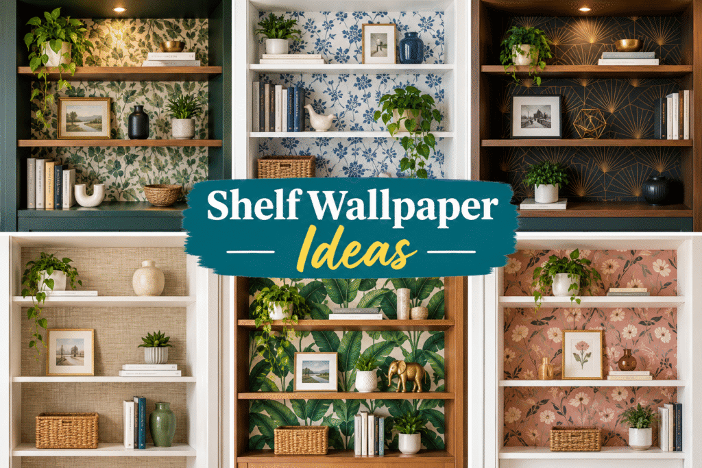 Shelf Wallpaper Ideas